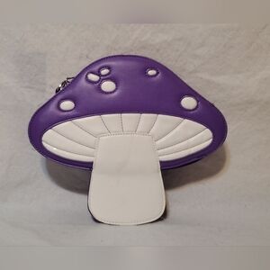 purple mushroom purse crossbody